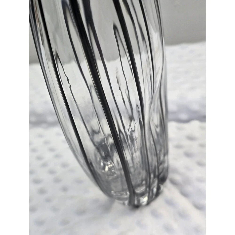 Crate&Barrel shaped striped black